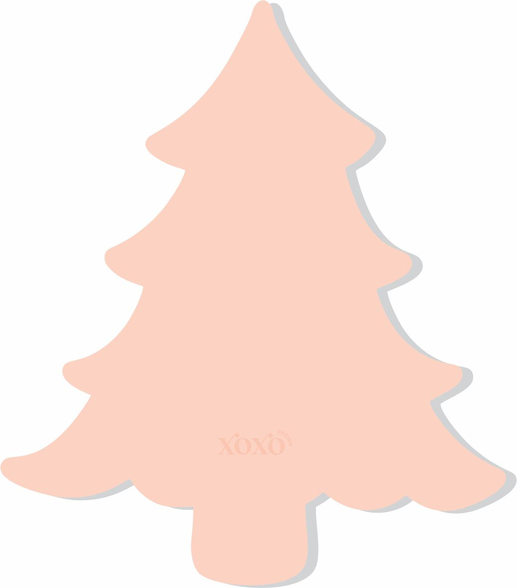 Christmas Tree Acrylic Cake Guide Template