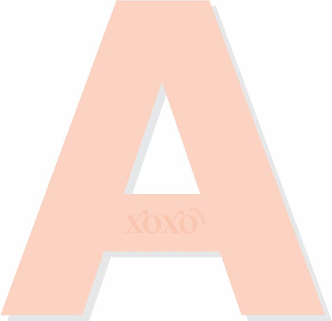Letter Alphabet Cookie Cake Acrylic Guide Template