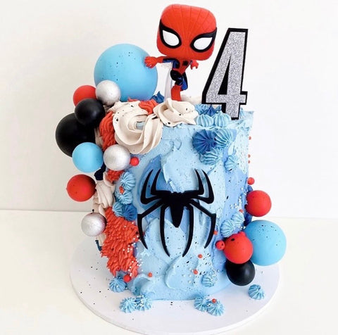 Spider Inspired Custom Birthday Number Topper & Spider Fropper Charm