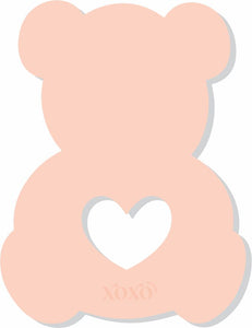 Valentine's Bear Cookie Cake Acrylic Guide Template