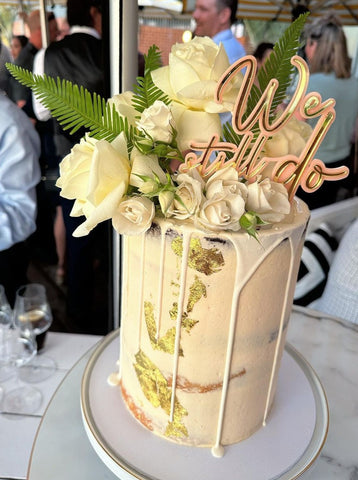We Still Do Double Layered Wedding Anniversary Cake Topper