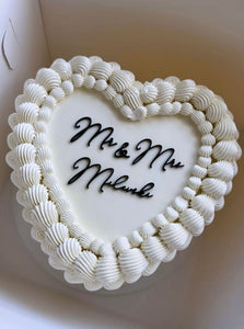 Mr & Mrs/ Mr & Mr/ Mrs & Mrs Custom Surname Flat Cake Topper Charm
