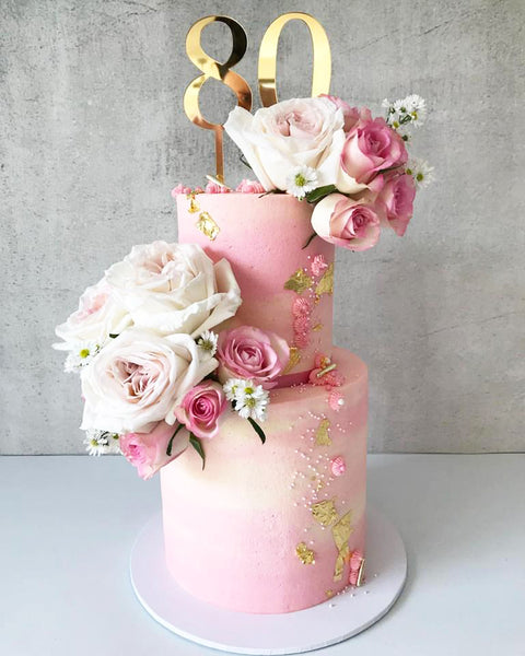 Custom Number 18th 21st 30th Birthday Cake Topper