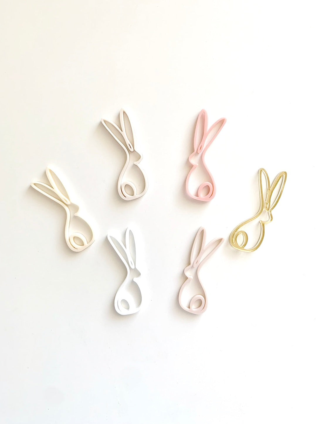 Boho Illustration Bunny Cupcake Plaque Charm