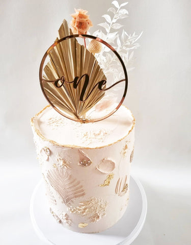 One Circle First Birthday Cake Topper