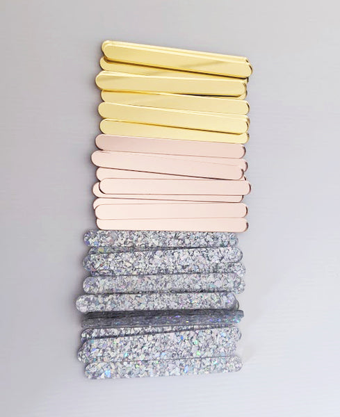Mirror Glitter Acrylic Cakesicle Popsicle Sitcks