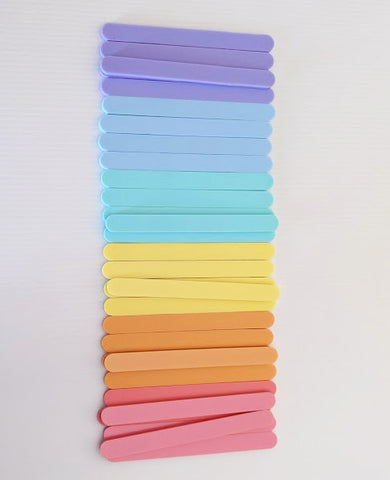 Pastel Rainbow Acrylic Cakesicle Popsicle Sitcks