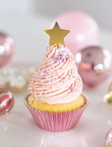 Christmas Star Acrylic Cupcake Charm