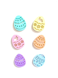 Easter Egg Pastel Rainbow Cupcake Plaque Charm