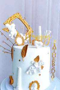 Happy Birthday Double Layered Side Cake Topper