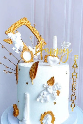 Happy Birthday Double Layered Side Cake Topper