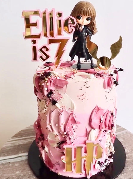 Harry Potter Inspired Custom Birthday Cake Topper & Charm Set