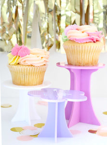 Flower Mini Cake Cupcake Acrylic Stands Acrylic