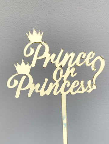 Sample Sale Prince or Princess ? Cake Topper