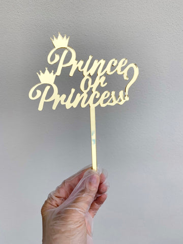Sample Sale Prince or Princess ? Cake Topper