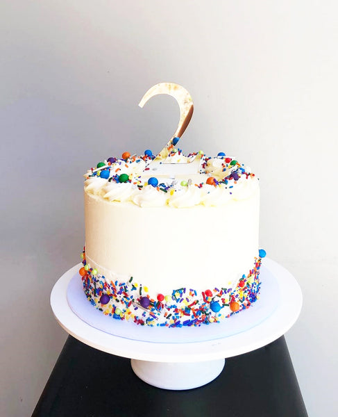 Custom Single Number First Birthday Cake Topper