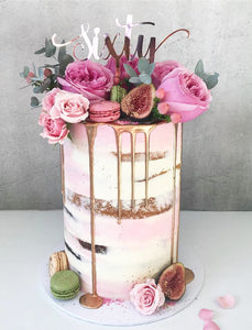 Custom Age Thirty Forty Fifty Sixty Seventy Swift Birthday Cake Topper