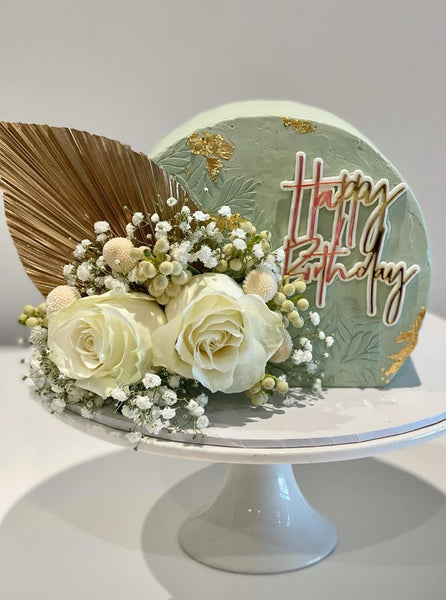 Mini Happy Birthday Double Layered Cake Plaque Charm