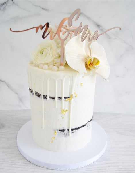 Mr & Mrs Mr & Mr Mrs & Mrs Handwriting Wedding Cake Topper