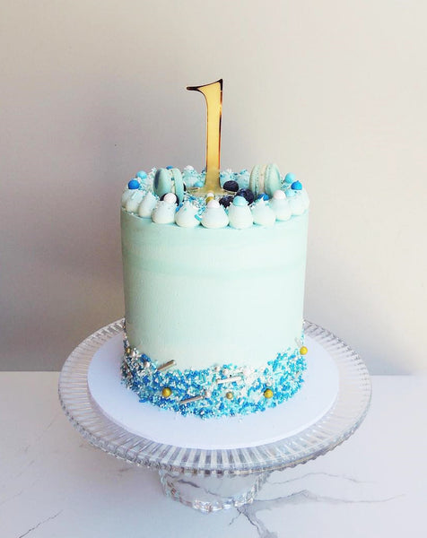 Custom Single Number First Birthday Cake Topper