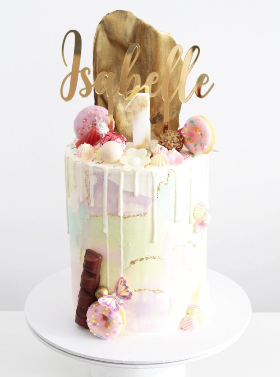 Isabella Custom Name Birthday Christening Cake Topper